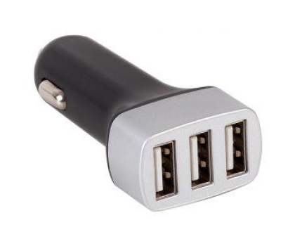 Ładowarka i akumulator XENIC LADOWARKA SAMOCHODOWA XENIC 3xUSB Czarna